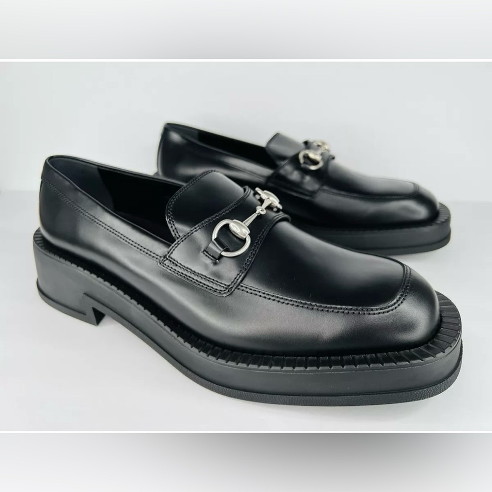 GUCCI Interlocking Horsebit Chucky Rubber Sole Loafers UK 11 - US 11.5 - EU 45 - Picture 10 of 10